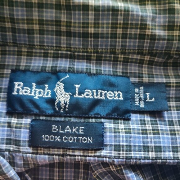 Vintage Ralph Lauren Blake Men's Long Sleeve Button Dress Shirt Size Large - Picture 7 of 7